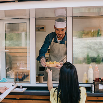 Window service for food outside 